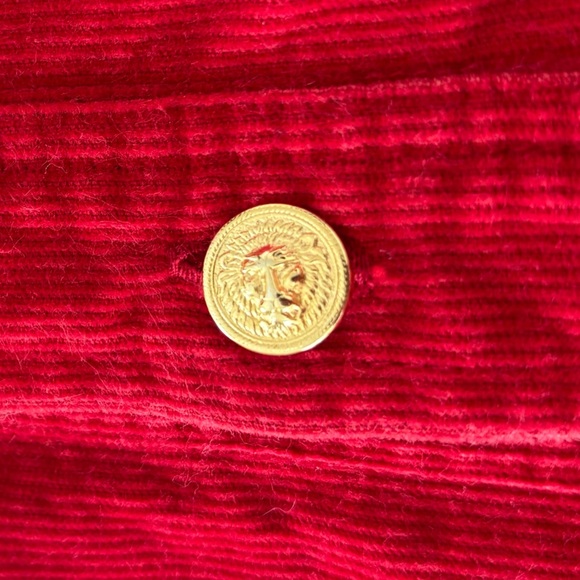 Versus Versace Red Men's Jacket Red corduroy size XL Vintage 90’s - Picture 5 of 12